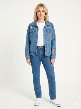 Disney x Cakeworthy Pinocchio 85th Anniversary Denim Jacket size M